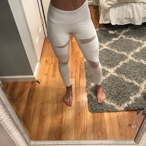 White High Waisted Leggings